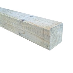 SZN Wood - AHŞAP PROFİL DECK 9,0 x 9,0 Cm LADİN 2.SINIF YEŞİL EMPRENYELİ