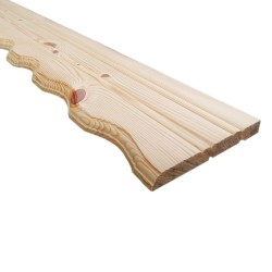 SZN Wood - AHŞAP ALIN TAHTASI 18,0 Cm KIZILÇAM 2.SINIF