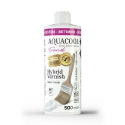 AquaCool Trend Hybrid Varnish Hobi Boyası Su Bazlı Hibrit Vernik 500 ml - Thumbnail