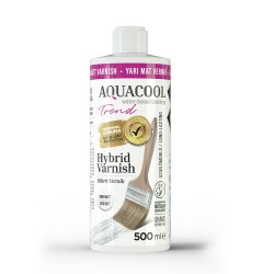 AquaCool Trend Hybrid Varnish Hobi Boyası Su Bazlı Hibrit Vernik 500 ml - Thumbnail
