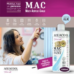 Aquacool - AquaCool Trend M.A.C Hobi Boyası Su Bazlı Akrilik 1000 ml