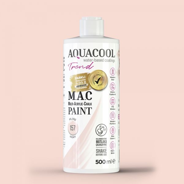 AquaCool Trend M.A.C Hobi Boyası Su Bazlı Akrilik 500 ml