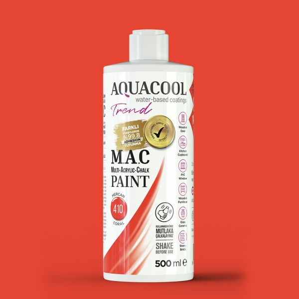 AquaCool Trend M.A.C Hobi Boyası Su Bazlı Akrilik 500 ml
