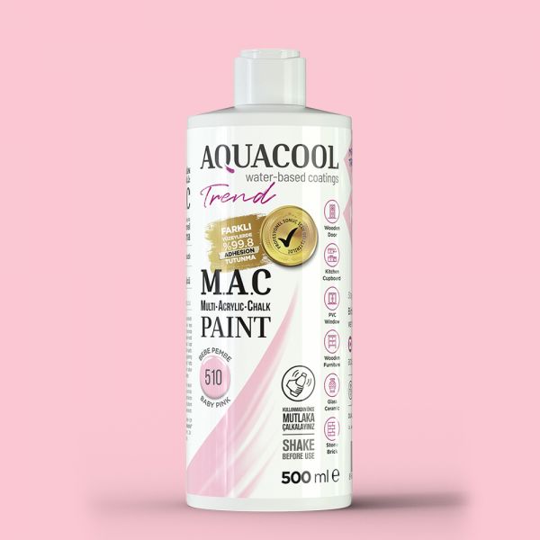 AquaCool Trend M.A.C Hobi Boyası Su Bazlı Akrilik 500 ml