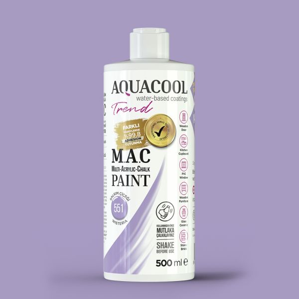 AquaCool Trend M.A.C Hobi Boyası Su Bazlı Akrilik 500 ml