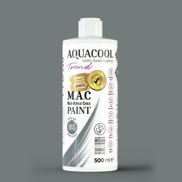 AquaCool Trend M.A.C Hobi Boyası Su Bazlı Akrilik 500 ml