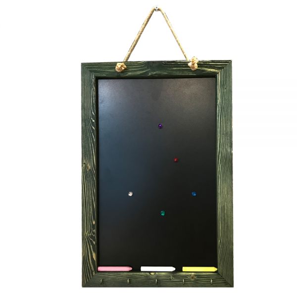 Ozmo Çok Amaçlı Yazı Tahtası Mıknatıslı Eskitme 40 x 60 cm - 1