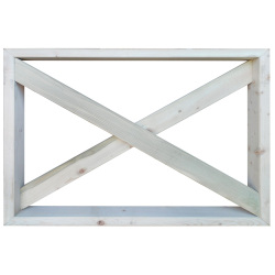 SZN Çit Çapraz Tekli CT03 100 Cm x 9 Cm x 80 Cm Emprenyeli - SZN