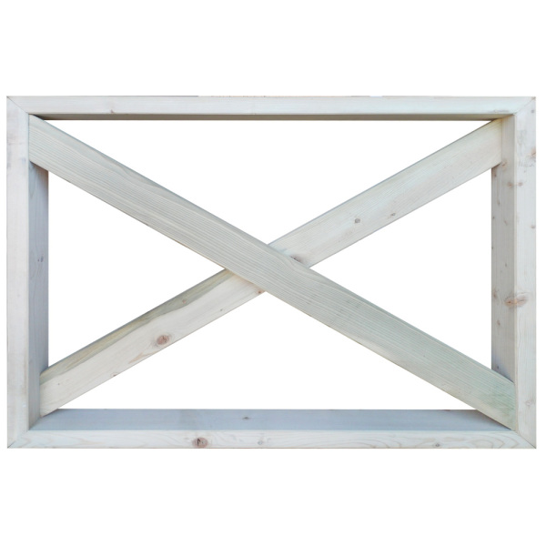SZN Çit Çapraz Tekli CT03 100 Cm x 9 Cm x 80 Cm Emprenyeli - 1