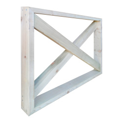 SZN Çit Çapraz Tekli CT03 100 Cm x 9 Cm x 80 Cm Emprenyeli - 2
