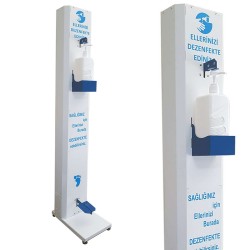 SZN - SZN Dezenfektan Standı Ayak Pedallı 32x18,7x122cm 1LT Pompalı Hazne