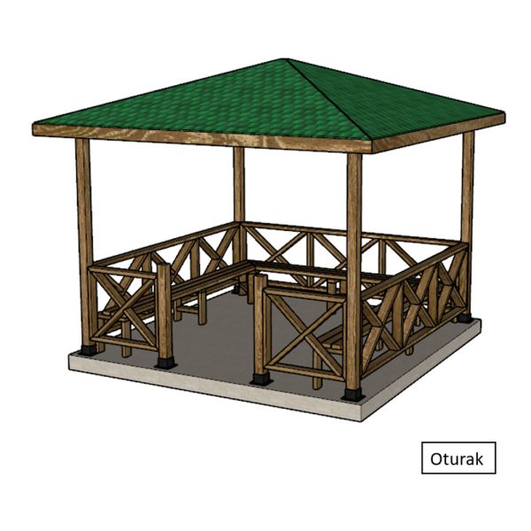 SZN Kamelya KML3x3 300 Cm x 300 Cm x 220 Cm Emprenyeli