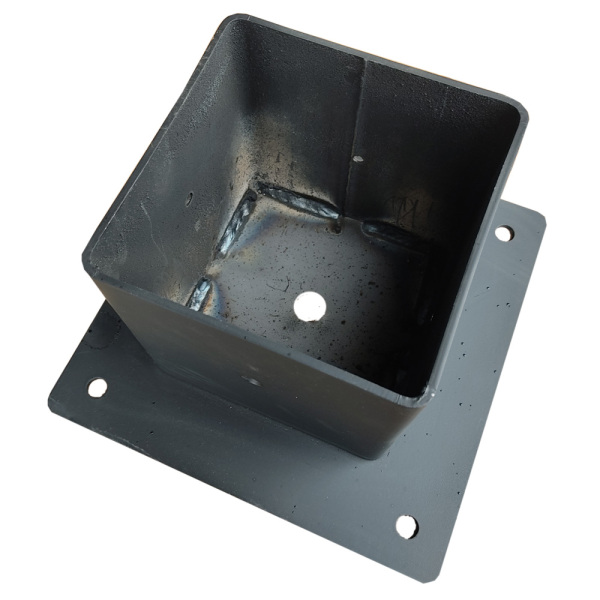 SZN KARE PERGULE AYAĞI METAL 14 x 14 SİYAH BOYALI SZN001 - 2