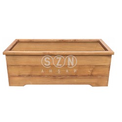 SZN - SZN Saksı 9 x 2 SA06 100 Cm x 40 Cm x 30 Cm Emprenyeli 3 Sıra