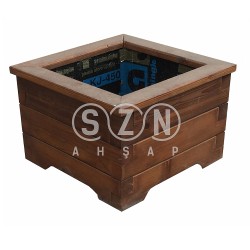 SZN - SZN Saksı 9 x 4 SA01 40 Cm x 40 Cm x 30 Cm 3 Sıra Mebranlı