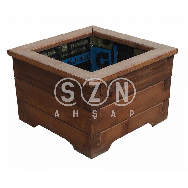 SZN Saksı 9 x 4 SA01 40 Cm x 40 Cm x 30 Cm 3 Sıra Mebranlı