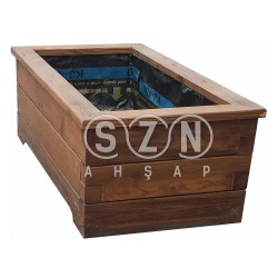 SZN - SZN Saksı 9 x 4 SA02 75 Cm x 40 Cm x 30 Cm 3 Sıra Mebranlı