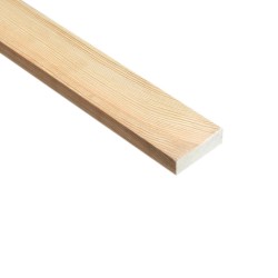 SZN Wood - Ahşap Düz Profil 4,0 x 1,0 Cm LADİN RENDELİ