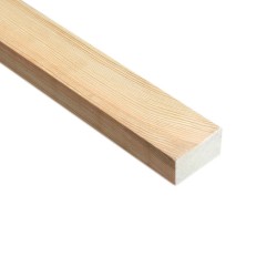 SZN Wood - Ahşap Düz Profil 4,0 x 2,0 Cm LADİN RENDELİ