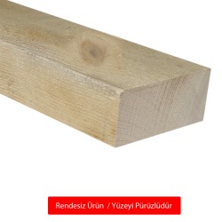 SZN Wood - Ahşap Düz Profil 9,5 x 4,5 Cm LADİN RENDESİZ