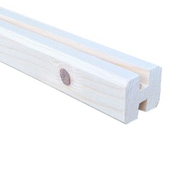 SZN Wood - Ahşap Seperatör Profili 4,0 x 3,0 Cm LADİN 4 KÖŞE PAHLI ORTA EK KANAL ENİ 8 mm