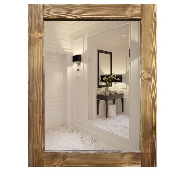 SZN Wood Ayna Düz Ladin Eskitme SZN-51 48 x 60 x cm Ayna Dahil