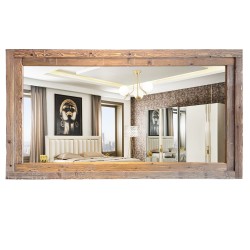 SZN Wood - SZN Wood Ayna Sotka Ladin Yaşlandırma Ağartma 245 x 135 x 6 cm Ayna Dahil