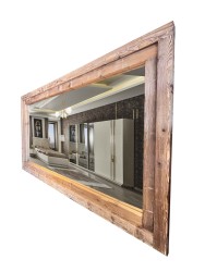 SZN Wood Ayna Sotka Ladin Yaşlandırma Ağartma 245 x 135 x 6 cm Ayna Dahil - Thumbnail