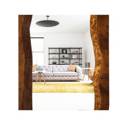 SZN Wood - SZN Wood Ayna Sulamalı Ladin Doğal SZN-51 48 x 60 x 3,5 cm Ayna Dahil