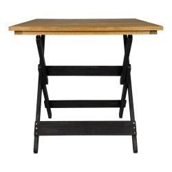 SZN Wood Bahçe Masa Kestane Eskitme Katlanır Masa 8559-29 Bal -- Dış Mekan -- x x 74 cm + - 2