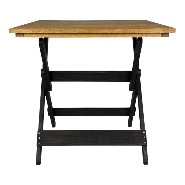SZN Wood Bahçe Masa Kestane Eskitme Katlanır Masa 8559-29 Bal -- Dış Mekan -- x x 74 cm + - 2