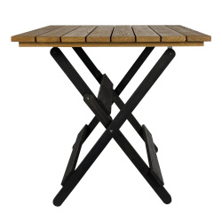 SZN Wood Bahçe Masa Kestane Eskitme Katlanır Masa 8559-29 Bal -- Dış Mekan -- x x 74 cm + - 3