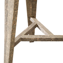 SZN Wood Bar Masa Ladin Testere İzli Ganita Sekizgen Patina -- Ultra Mat -- 87 x 87 x 107 cm - 4