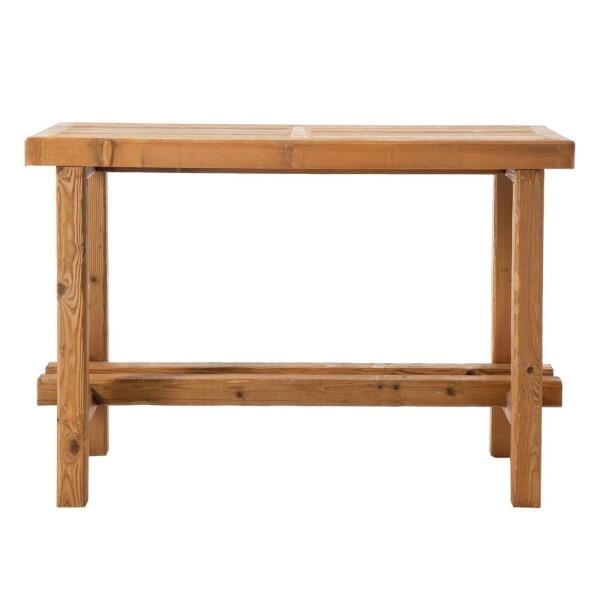 SZN Wood Bar Masa Ladin Yaşlandırma Sotka 4 Kenar Düz Ağartma -- Ultra Mat -- 150 x 60 x 105 cm - 2