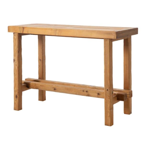 SZN Wood Bar Masa Ladin Yaşlandırma Sotka 4 Kenar Düz Ağartma -- Ultra Mat -- 150 x 60 x 105 cm - 3