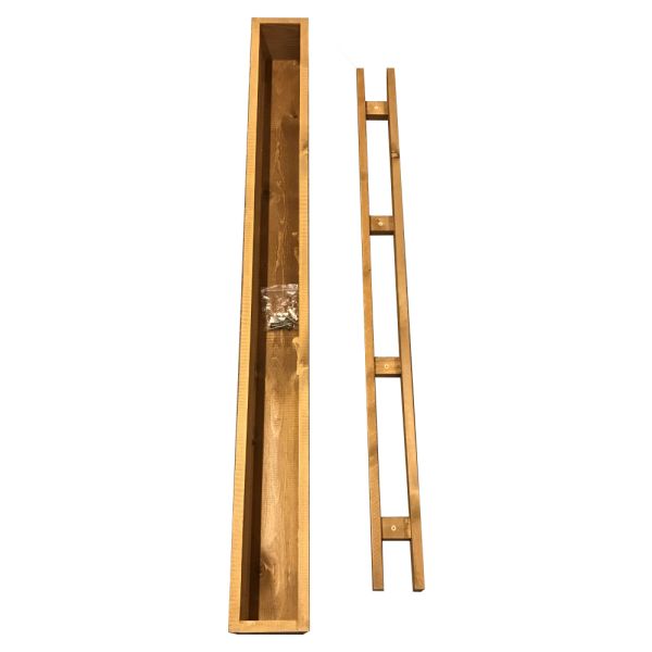 SZN Wood Eskitme Ahşap Kutu Raf Ladin 150 x 14 x 14 Cm SZN-51-Teak