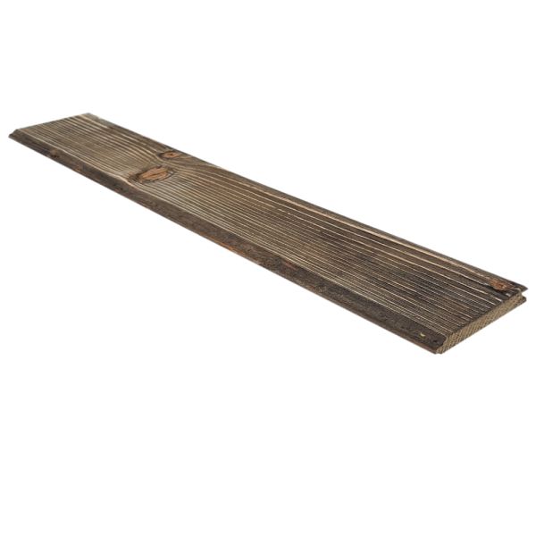 SZN Wood Eskitme Ahşap Lambri Pahlı Düz Ladin x 9,0 x 1,2 Cm SZN-72-Dark Walnut +