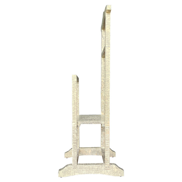 SZN Wood Ganita Dilsiz Uşak Ladin Testere İzli 120x47x40cm Patina - 3