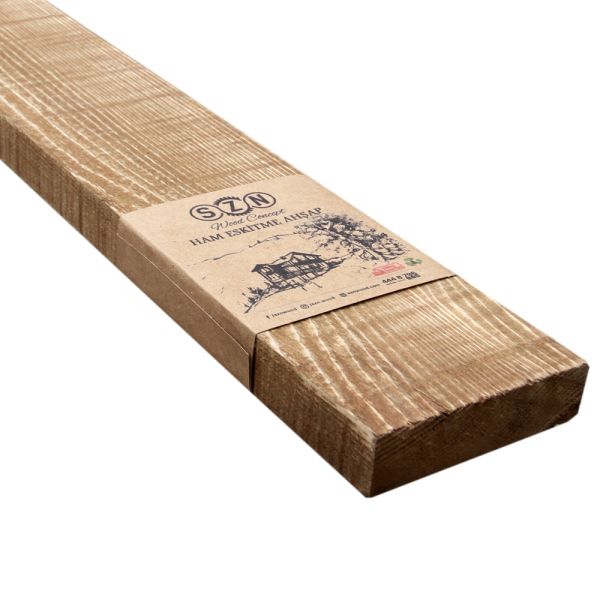 SZN Wood Ham Eskitme Ahşap 8-10cm Ladin x 10 x 2,5 Cm SZN-51-Teak +