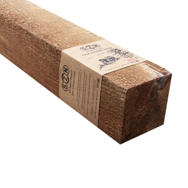 SZN Wood Ham Eskitme Ahşap Kalas Ladin x 9,5 x 9,5 Cm SZN-51-Teak +