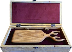 SZN Wood Hunter Ahşap Sunum Tabağı Ceviz 15x45x2cm Kitchenware Oil Tek Parça - Thumbnail
