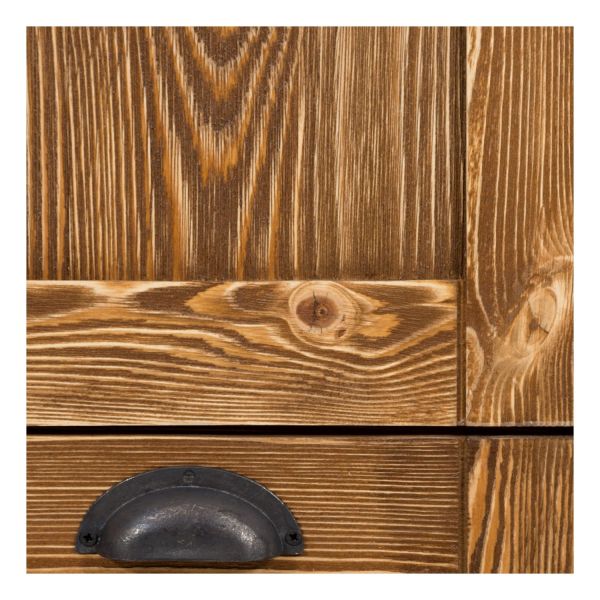 SZN Wood İçki Dolabı Deep Ladin Eskitme Ahşap SZN-51 95 x 33 x 90 cm Düz Kapak