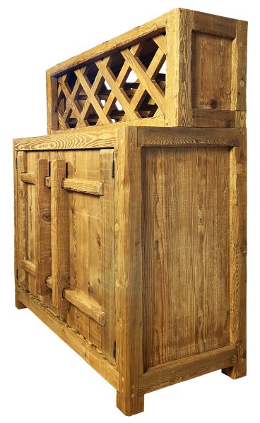 SZN Wood İçki Dolabı Sotka Ladin Yaşlandırma Ağartma 100 x 48 x 119 cm