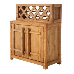 SZN Wood İçki Dolabı Sotka Ladin Yaşlandırma Ağartma 100 x 48 x 119 cm - SZN Wood