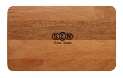 SZN Wood Kahve Ahşap Sunum Tabağı Kayın 15x26x1,8cm - Thumbnail
