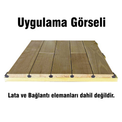 SZN Wood Kanallı Deck 100 x 9,0 x 1,8 Cm KESTANE 1.SINIF + - 4