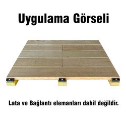 SZN Wood Kanallı Deck 100 x 9,0 x 1,8 Cm KESTANE 1.SINIF + - 6