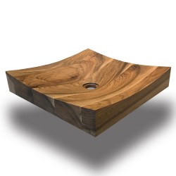 SZN Wood - SZN Wood Kayu Lavabo Ceviz 44x44x8cm --