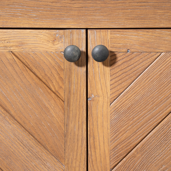 SZN Wood Kitaplık Rose Kestane Eskitme Patina 195 x 48 x 220 cm Merdivenli - 5