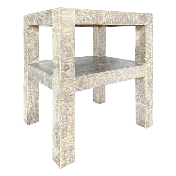 SZN Wood Komodin Ganita Ladin Testere İzli Patina 50 cm x 40 cm x 60 cm - 1